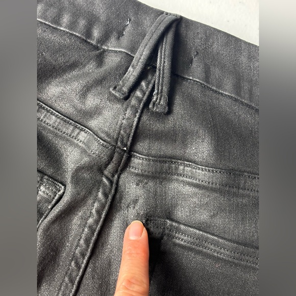 GOOD AMERICAN good legs coated ankle skinny jeans size15/33 - Picture 8 of 16